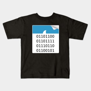 Cyber Security - Wireshark  PCAP File Icon Kids T-Shirt